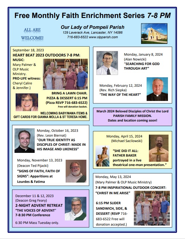 Family of Parishes Speaker Series